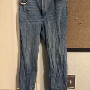 Abercrombie & Fitch Blue Ankle Jeans